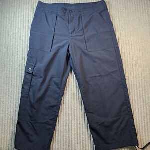 Patagonia Pants Womens Size 8 Black Capri Hiking Casual Pocket Outdoors